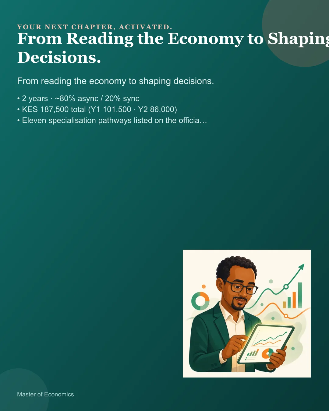Master of Economics — 4:5 feed card