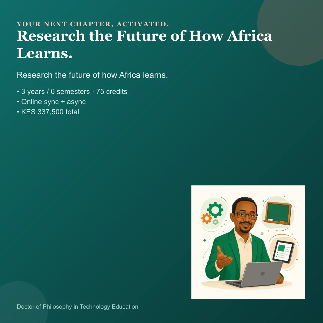 Doctor of Philosophy in Technology Education — 1:1 share card